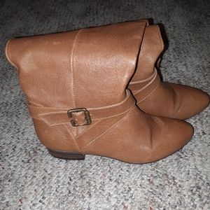 Knee High Boots Brown with Heel